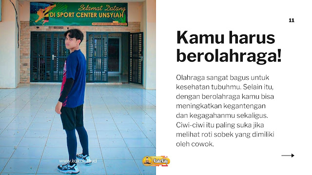 Cowok yang suka olahraga gantengnya nambah