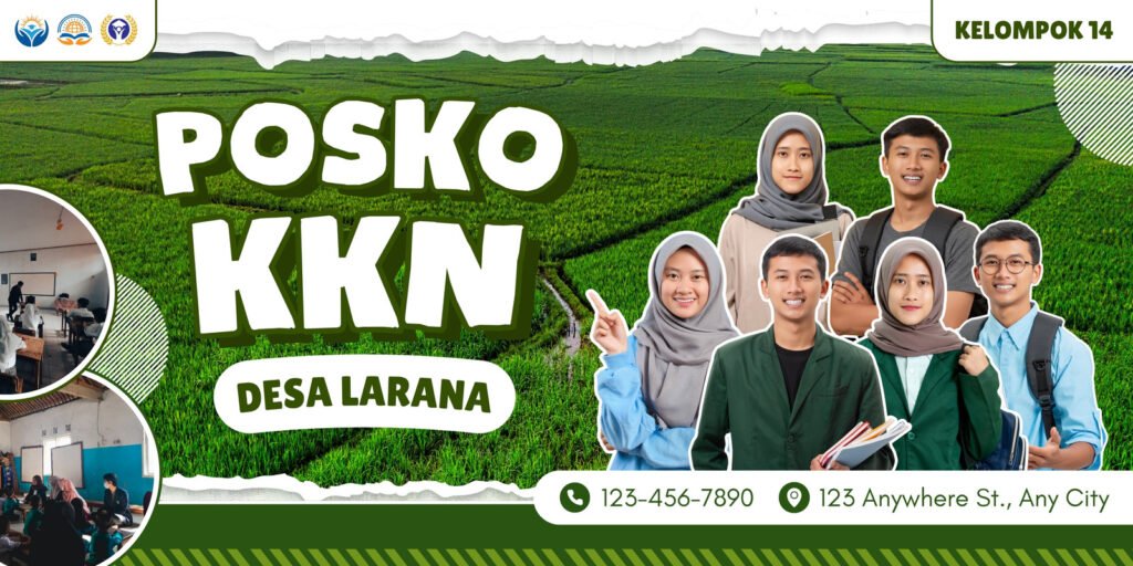 Hijau Kreatif Spanduk Posko KKN