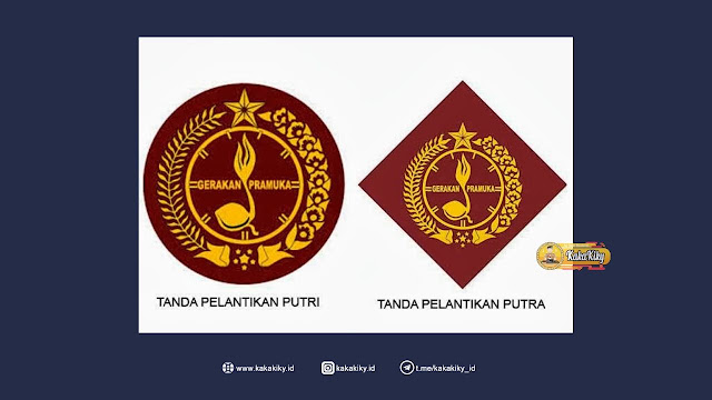 Bentuk tanda pelantikan Putra dan Putri