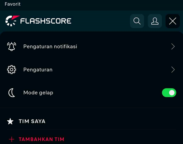 Lengkap dengan fitur dark mode
