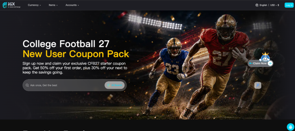 marketplace aset game berbasis pemain dan didukung AI