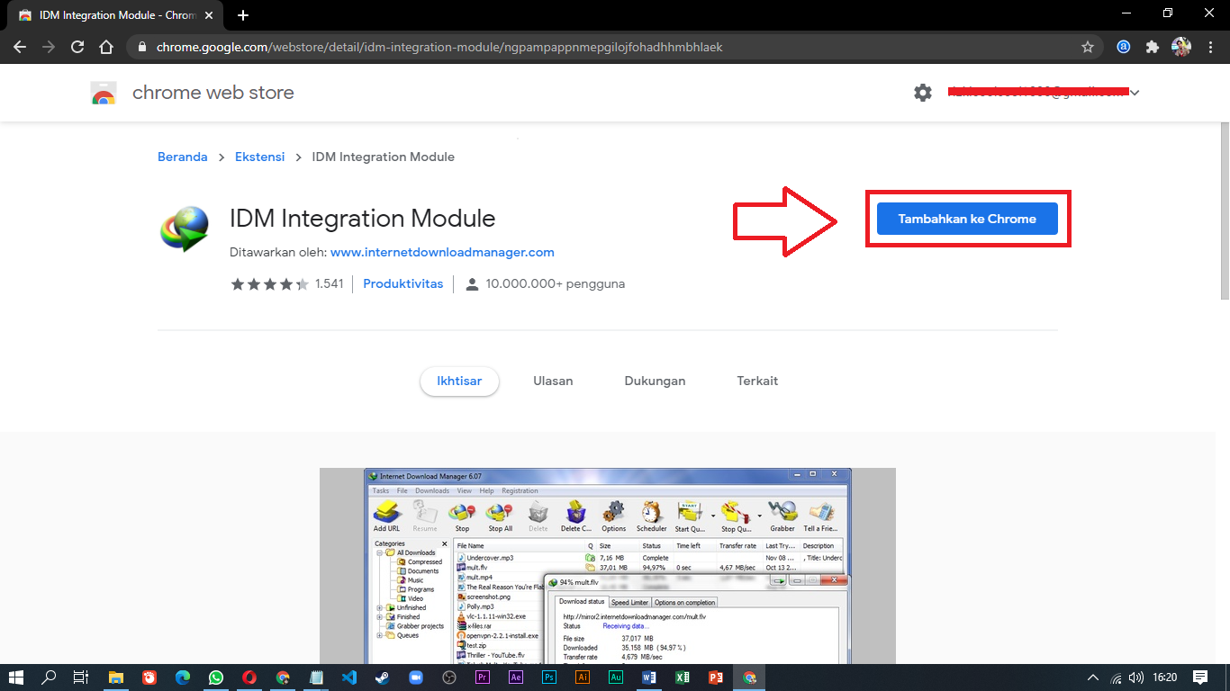 Cara Integrasi Ekstensi IDM Ke Google Chrome