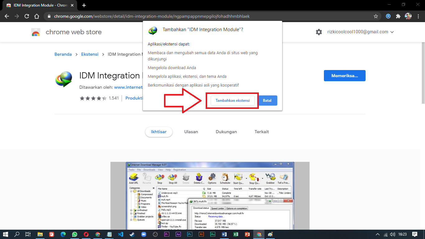 Cara Integrasi Ekstensi IDM Ke Google Chrome