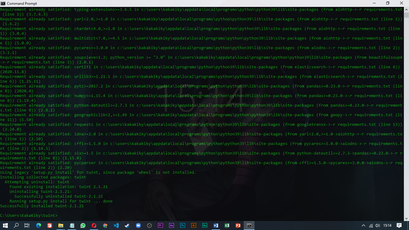 cara install twint