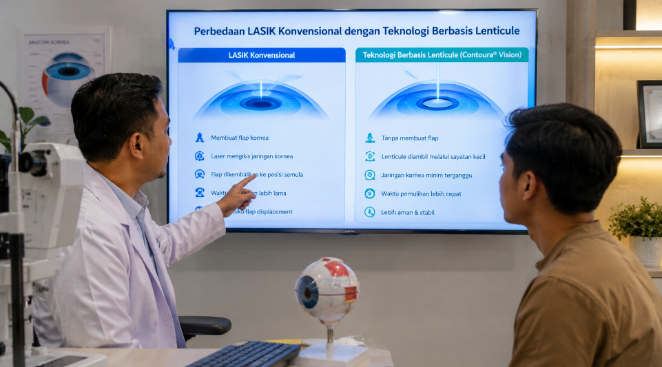 Perbedaan LASIK Konvensional dengan Teknologi Berbasis Lenticule