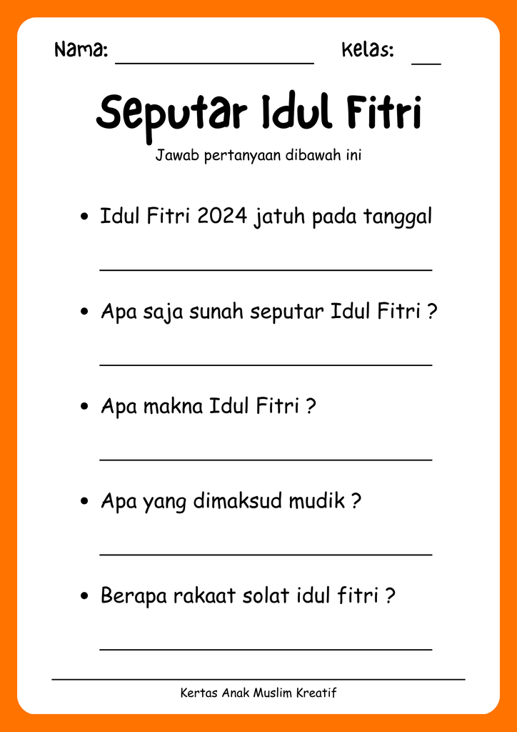 seputar idul fitri