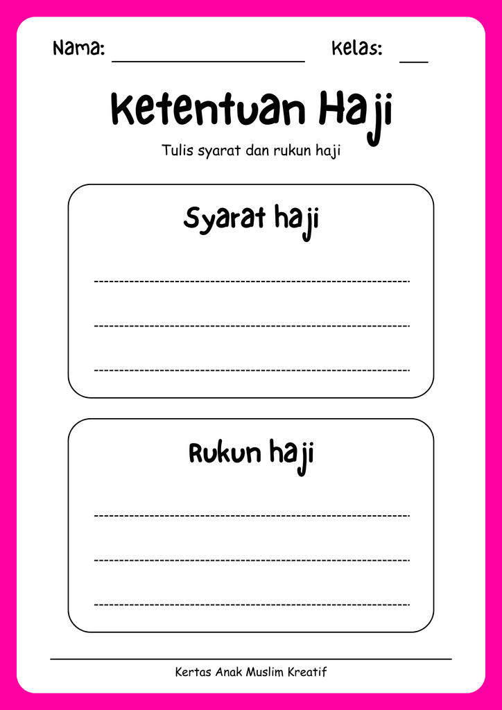 Pertanyaan tentang ketentuan haji