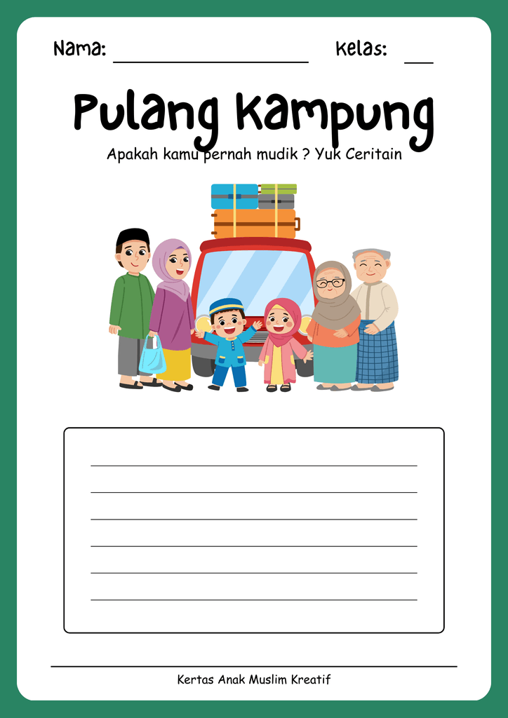 ilustrasi mudik pulang kampung