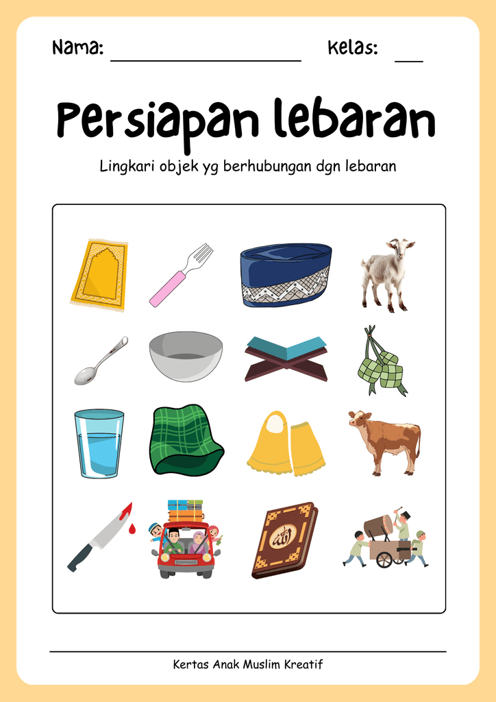 ilustrasi persiapan lebaran