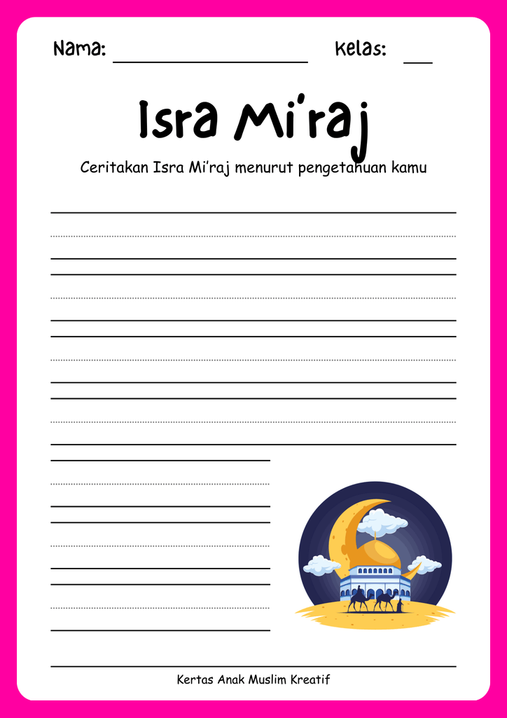 menceritakan pengalaman isra mi'raj