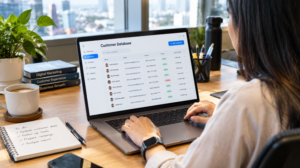 Template excel database konsumen