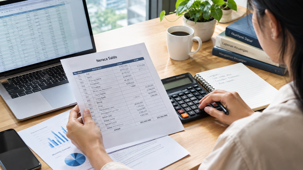 Template excel neraca saldo awal periode